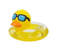 Pool Tube Float - Sequins Swimming Float for Beach | PVC Material with Glitter Fill Design, Duck Shape Inflatable Ring, Large Comfort Ring for Kids Adults Lake Party Use