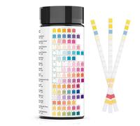 Pool Water Test Strips 16 en 1 kit de bebida, verificadores de acuario, monitor de pH de cobre plomo, detección de hierro, paquete de 100 piezas Kit de prueba de calidad del agua para piscinas de