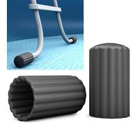 PoolFeet® Tapas protectoras universales de silicona para pies de escalera de piscina, protege la cubierta de la piscina de daños, accesorios, piscina, escalera de piscina, tope de goma