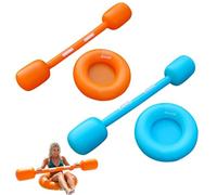poolGames for Adults - 61×10in PVC Water Sports Set, Floating poolToss Game | Inflatable Poolparty Game for Teens and Family, Outdoor Summer Water Toy for Backyard Swimming Pool, Fun Team Challenge