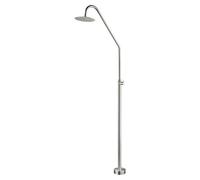 Poolimex Ducha de piscina Alaska (225 cm, Acero inoxidable, Cromo)