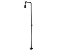 Poolimex Ducha de piscina Pool (235 cm, Acero inoxidable, Negro mate)
