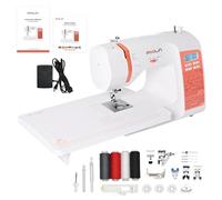 PooLin Máquina de Coser Computarizada Poolin EOC02, completa, con pantalla LCD, mesa amplia, ojales automáticos en 1 paso, enhebrador automático, 7 prensatelas, portátil e ideal para principiantes y u
