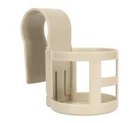 Poolside Cup Holder Multipurpose Round Shape Thickened Pool Cup Holder for Drinks Swimming Pool Accessories ABS Plastic Khaki 2 Pack