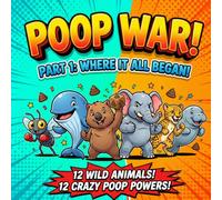 Poop War!: Part 1: 12 Animal Trading Cards, Gross Facts & Battle Game for Kids Ages 4-12