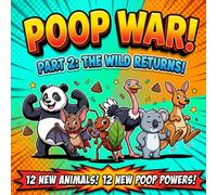 Poop War!: Part 2: The Wild Returns! 12 New Animal Trading Cards, Gross Facts & Battle Game for Kids Ages 4-12