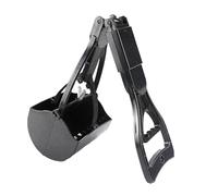 Pooper Scooper para perros-Scooper para caca de perro de 23 pulgadas con mango fácil, herramienta de recogida de residuos portátil para patio, césped y , duradero y ligero, fácil montaje