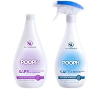 Pooph Eliminador de olores de mascotas y aditivo para ropa Pooph, botellas de 2 a 32 onzas, desmonta los olores de forma molecular, perros, gatos, ambientador, eliminador, orina, caca, orina
