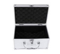 POOSR Caja de herramientas de aleación de aluminio portátil equipo de seguridad maletín de instrumentos vitrina maleta caja de herramientas de hardware 230 x 150 x 125 mm