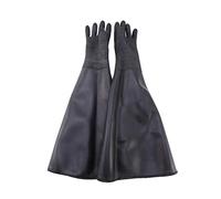 POOSR Guantes de chorro de negra de goma rayas guantes de chorro de para cabina de 65 x 30 cm