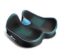 POOTACK Cojin Coxis, Cojin Silla Oficina para Alivio de la Presión en Caderas, Coxis y, Cojín Ergonómico de Gran Tamaño para Silla de Oficina, Azul