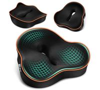 POOTACK Cojin Coxis de Espuma Memoria, Cojín de Asiento Ergonómico para Alivio de la Presión en Coxis, Caderas y Ciática, Cojin para Silla Oficina, Asiento Coche y Sillas Gaming con Funda Lavable