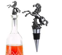 Pooters de botella para alcohol - tapón de licor, beber pico | Diseño de caballos de aleación de zinc dispensador de fugas para whisky vodka ron tequila champán bar bar de vinos cócteles usos de boda