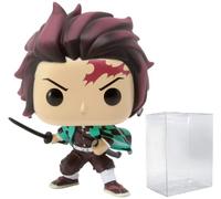 POP Anime - Figura de vinilo Funko de Tanjiro Kamado (incluye funda protectora de caja compatible), multicolor, 3.75 pulgadas