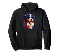 Pop Art Bernese Mountain Dog Design - Perro de montaña para Mujer Sudadera con Capucha