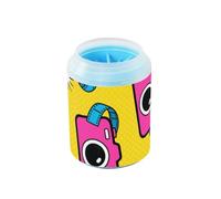 Pop Art Camera - Cepillo de baño reutilizable de silicona suave para mascotas, limpia suavemente las patas después de los paseos