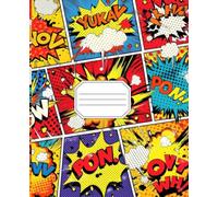Pop Art Composition Notebook: A Vibrant Wide-Ruled Journal for School, Work and Creative Writing