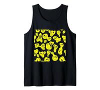 pop art derritiendo caras felices raver peculiar retro vintage años 90 Camiseta sin Mangas