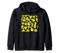 pop art derritiendo caras felices raver peculiar retro vintage años 90 Sudadera con Capucha