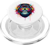 Pop Art Gorilla DJ Splash Cool Ape Street Style PopSockets PopGrip para MagSafe