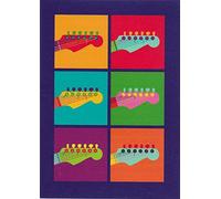 Pop Art: Guitar - Greeting Card