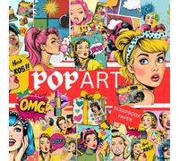 POP ART SCRAPBOOK PAPER: This is used in DIY JUNK JOURNALS, ORIGAMI, COLLAGE, EPHEMERA