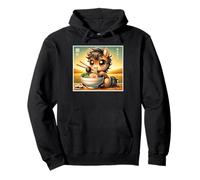 Pop Arte Japonés Amante de los Fideos Lindo Caballo Ramen Sudadera con Capucha