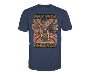 POP Boxed Tees: Black Pander - Wakanda Forever - Group - (XL) | Merchandising Oficial - Camiseta de Manga Corta con Estampado - Regalo Friki de Cumpleaños para Fans