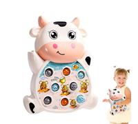 Pop Bubble Fidgets Push Game, Funny Electronic Fast Press Games, ABS Cute Fast Push Toys with Sound, Cow Shape Fidget Toy for Home, Kindergarten, Nursery, 7.87x10.63x1.77 Inches