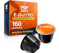 Pop Caffè - 160 cápsulas E-gusto, mezcla 1 intenso, compatibles con Nescafé Dolce Gusto