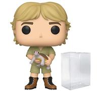POP Crocodile Hunter - Figura de vinilo de Steve Irwin con tortuga de edición limitada de Chase Funko (incluye funda protectora de caja compatible)