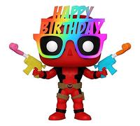 POP Funko 54687 Deadpool - Gafas de cumpleaños de Deadpool 30th Aniversary Figura de Vinilo #783