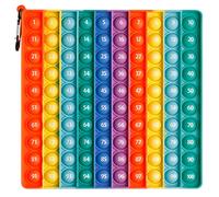 Pop Fidget It Toy MEINRAUM 20cm Push Bubble Sensory Toys Números Juguete Sensoriales Push Pull Educativo de Matemáticas Juguetes Poppit para Aliviar Estrés y la Ansiedad Niños Adultos