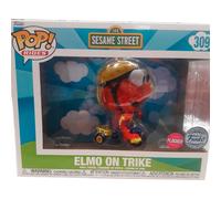 Pop Figura Rider Sesame Street Elmo On Trike Esclusiva Funko