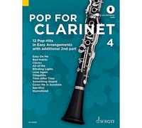 Pop For Clarinet 4: 12 Pop-Hits in Easy Arrangements zusätzlich mit 2. Stimme. Band 4. 1-2 Klarinetten.: Vol. 4