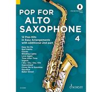 Pop para saxofón Vol. 4 – 12 éxitos pop en arreglos fáciles con 2.ª voz – Schott