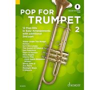 Pop For Trumpet 2: 12 Pop-Hits in Easy Arrangements with additional 2nd part. Band 2. 1-2 Trompeten. Ausgabe mit Online-Audiodatei.: 12 Pop-Hits in Easy Arrangements. Vol. 2. 1-2 trumpets.