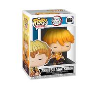 POP Funko Animation: Demon Slayer - Zenitsu Agatsuma - Amazon Exclusive | Merchandising Oficial de Anime - Figura de Vinilo Coleccionable para Decoración - Regalo Friki de Cumpleaños