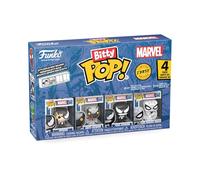Funko Bitty Pop! 4 Pack: Spider-Man - Venom & More (1 in 6 Chase Chance) | Merchandising Oficial de Superheroes - Mini Figuras de 2,2 cm con Expositor - Decoración de Tartas y Regalo de Fiesta