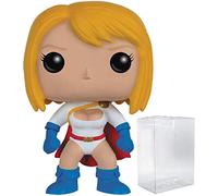 POP Funko DC Heroes: Figura de vinilo Power Girl (incluye funda protectora de caja compatible), multicolor, 3.75 pulgadas