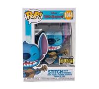 POP Funko Lilo & Stitch Stitch con Ukelele Diamond Glitter Figura de Vinilo - Entertainment Earth Exclusive, Azul, 3.75 Pulgadas
