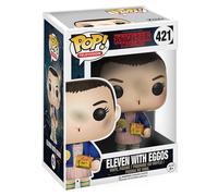 POP Funko Television: Stranger Things - Eleven - (Eggos) - 1/6 de Probabilidades de Obtener la RARA Variante ChaseASE - Stranger Things + Kellogg - Figura de Vinilo Coleccionable - Idea de Regalo