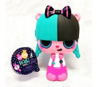 POP Hair Surprise Muñeca Cepillo Con Larga Mechones Cabello Texto Original En