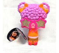 POP Hair Surprise Muñeca Cepillo Con Larga Mechones Cabello Texto Original En