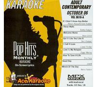 Pop Hits Monthly Adult Contemporary Karaoke Music CDG - October 2006