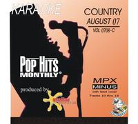 Pop Hits Monthly August 2007 Country Karaoke CD+G Stellar Records
