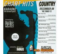 Pop Hits Monthly Country Karaoke Music CDG - December 2008