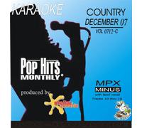 Pop Hits Monthly December Country 2007 Karaoke CD+G