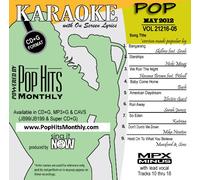 Pop Hits Monthly May 2012 Pop - Karaoke CD+G
