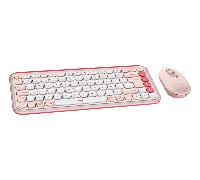 Logitech Pop Icon Combo Pack Teclado + Ratón Inalámbrico Rosa